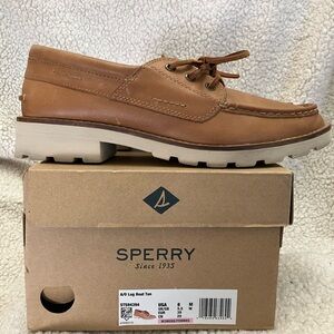 Sperry Women’s Tan Leather Boat Shoes